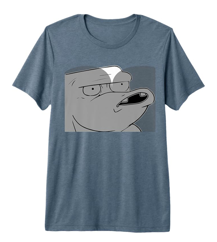Amazed Caveman Face Meme Premium T-Shirt